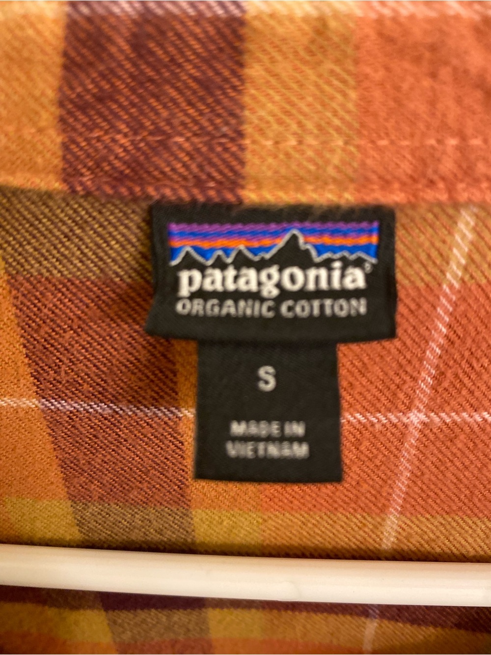 PATAGONIA ORGANIC COTTON PERFECT FALL PLAID FLANNEL SHIRT COZY SOFT SIZE SMALL - Picture 4 of 14